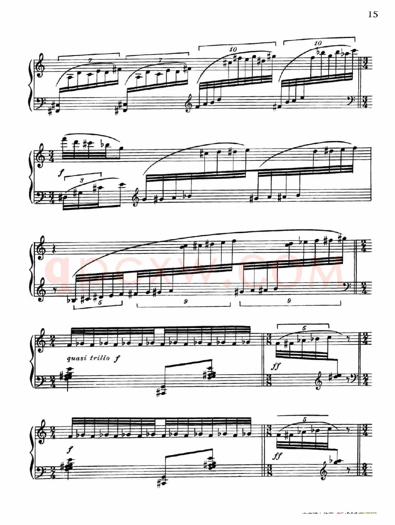 Arabesques Op.42(阿拉伯风格曲 9. 呼啸肆虐的风 )