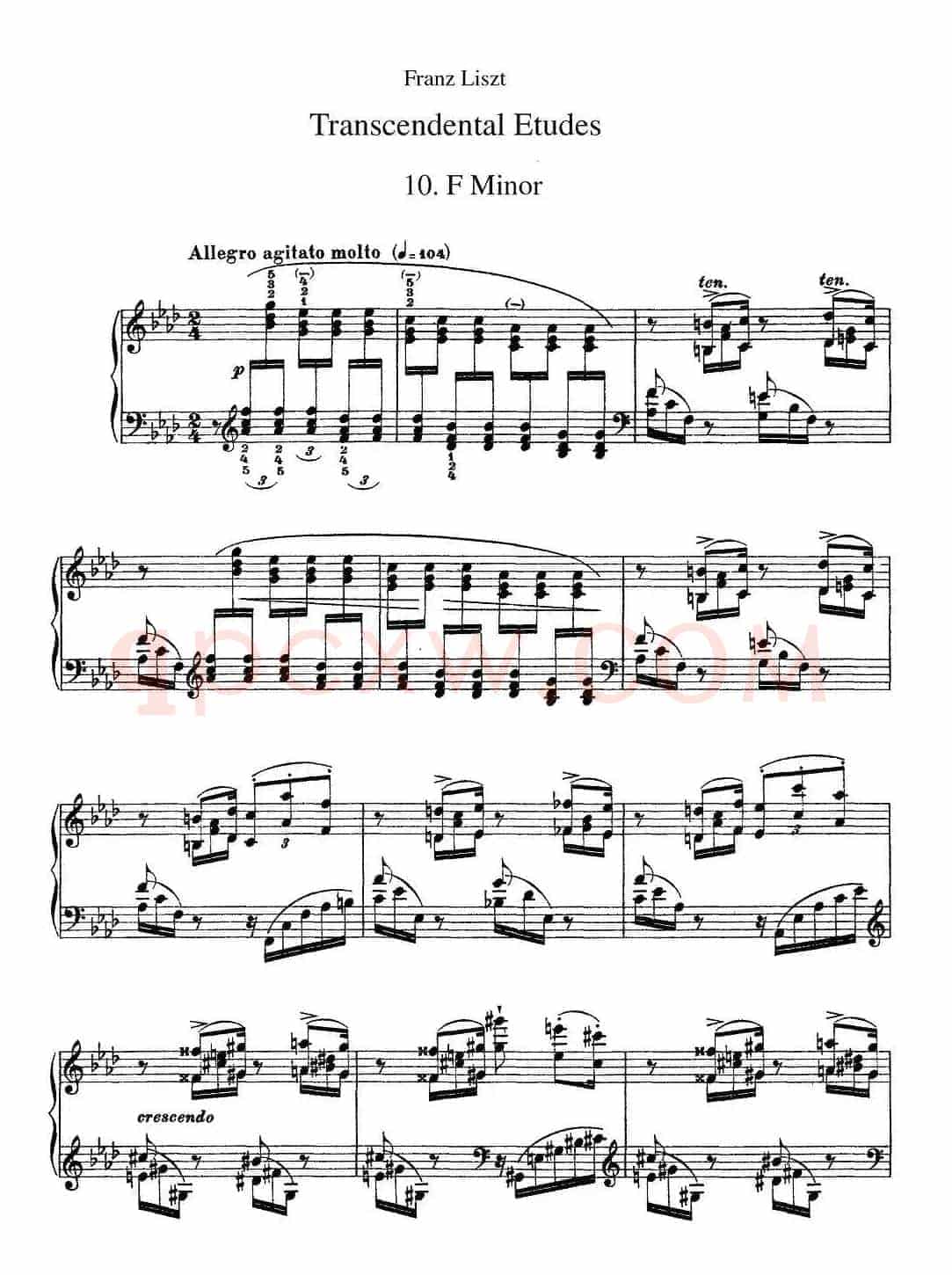 12首超级技巧练习曲：F Minor（F小调）