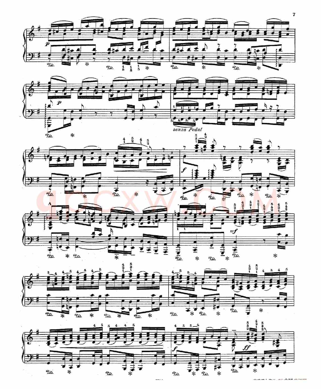 Brandenburg Concerto No.3 in G Major BWV.1048(G大调第三勃兰登堡协奏曲·钢琴独奏版)