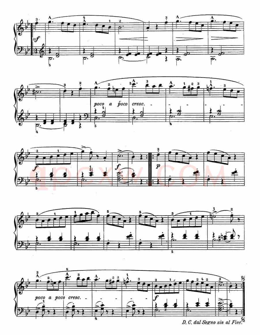 儿童钢琴进阶练习曲50首之25