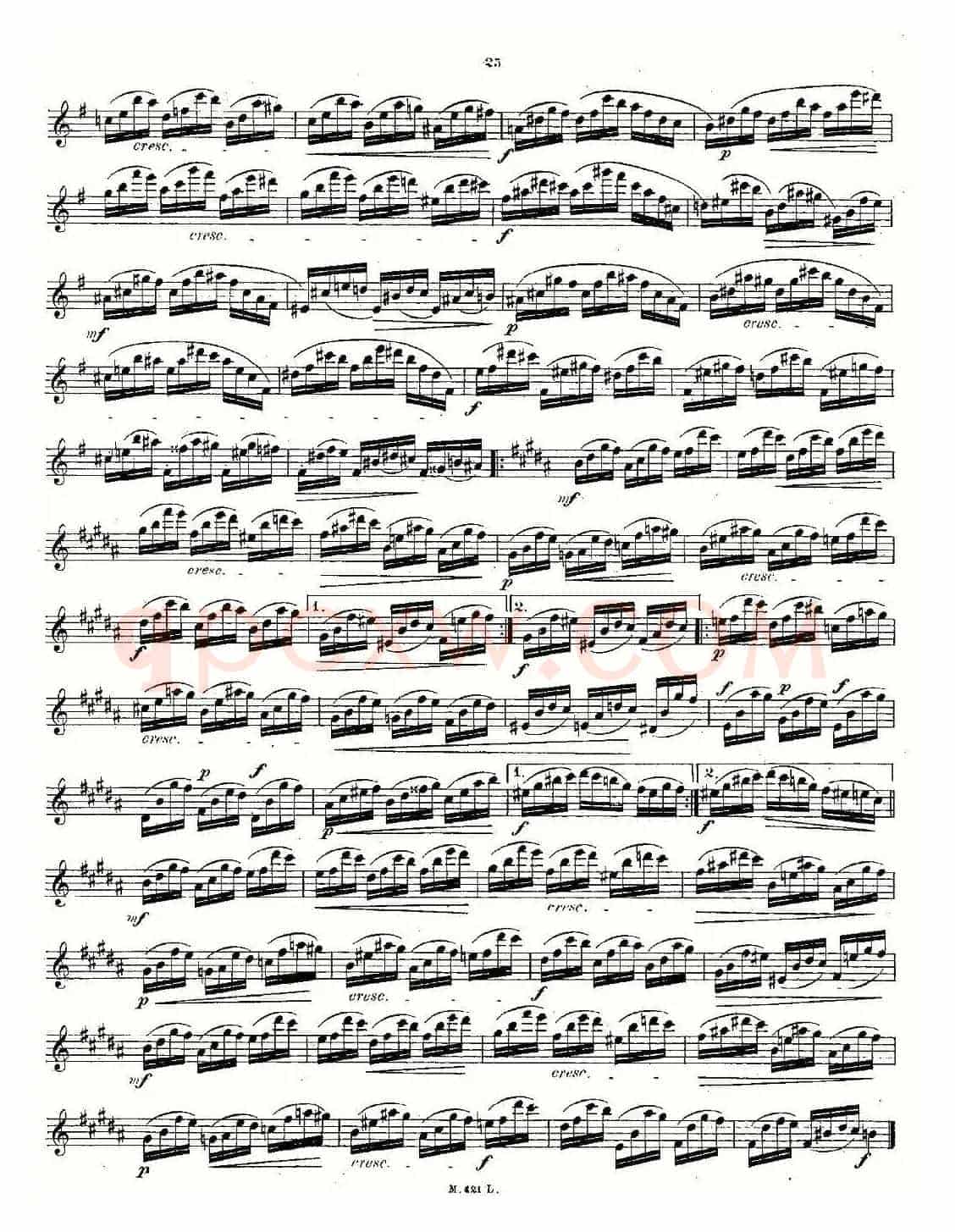 24首长笛练习曲 Op.15 之11—15