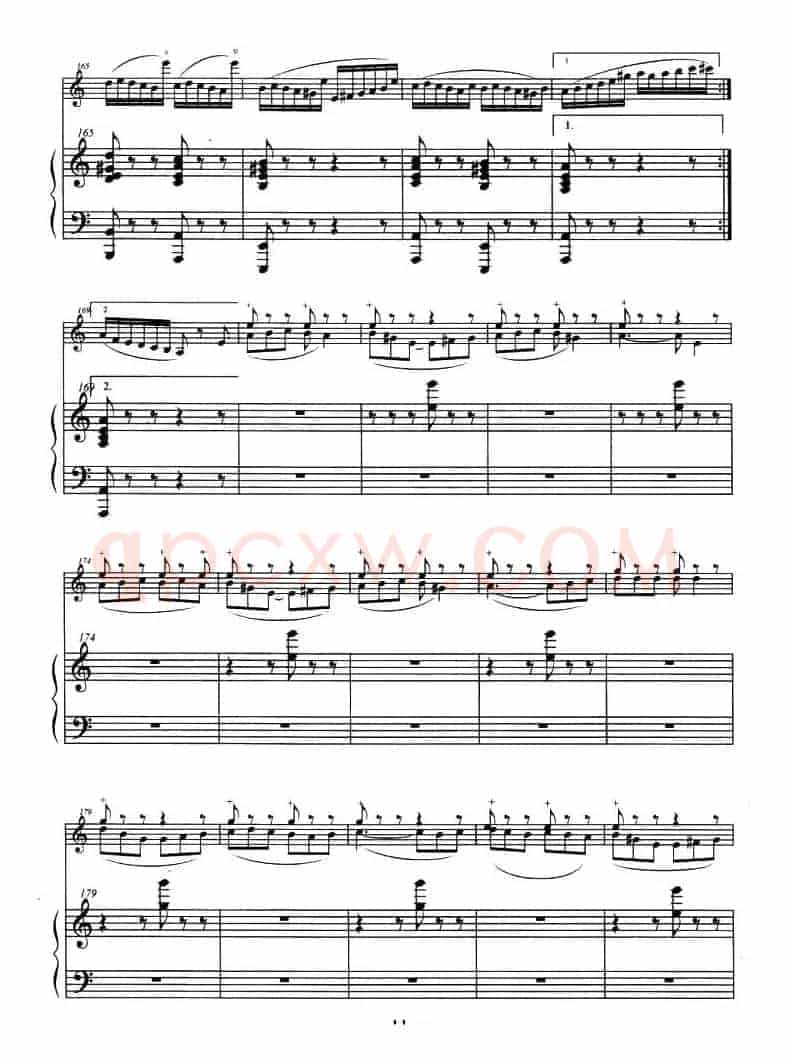 巴斯克随想曲（钢琴伴奏小提琴谱）