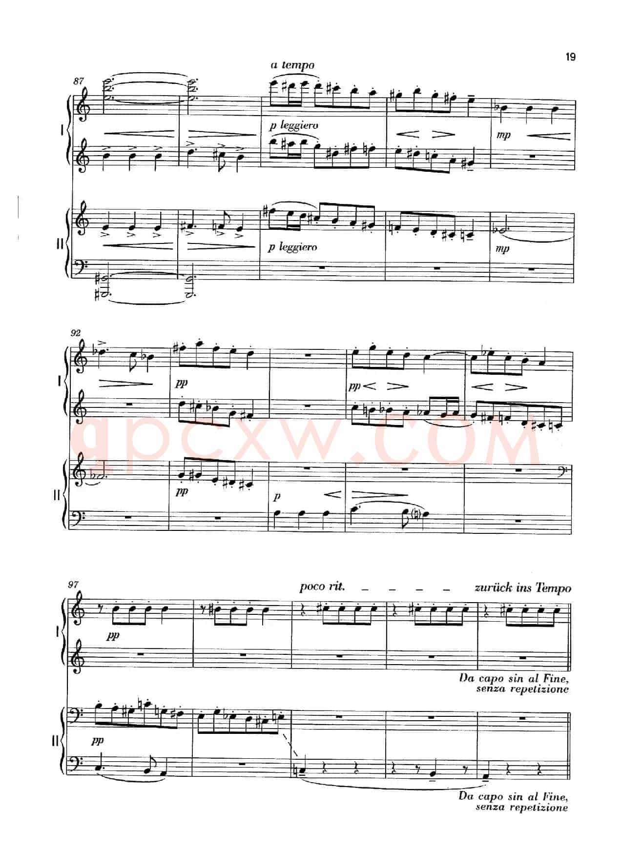 Vier Bagatellen Op.70(4首小品·Ⅱ·四手联弹)