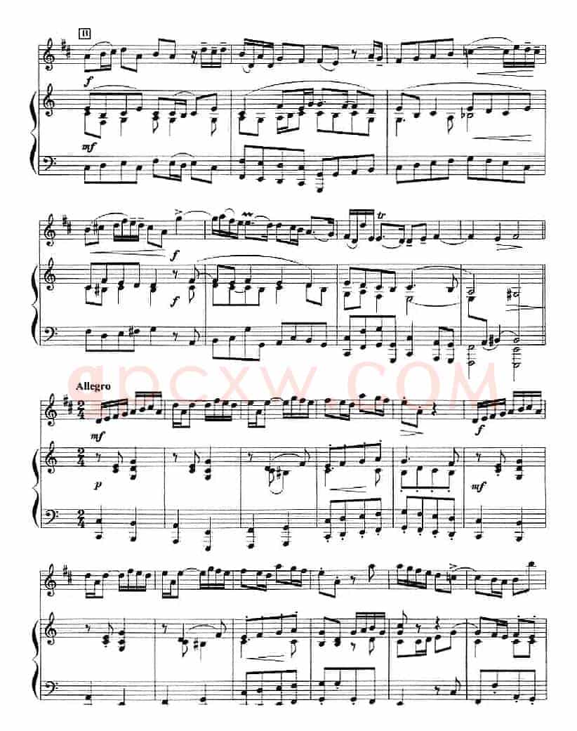 奏鸣曲第六首（小号+钢琴伴奏）