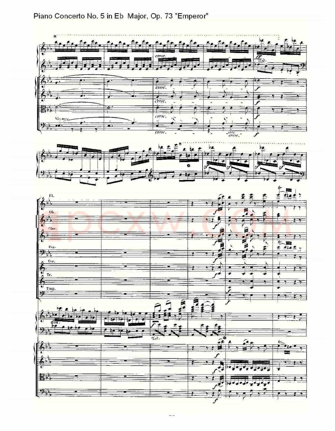 Eb大调钢琴第五协奏曲 Op.73“皇帝”第三乐章