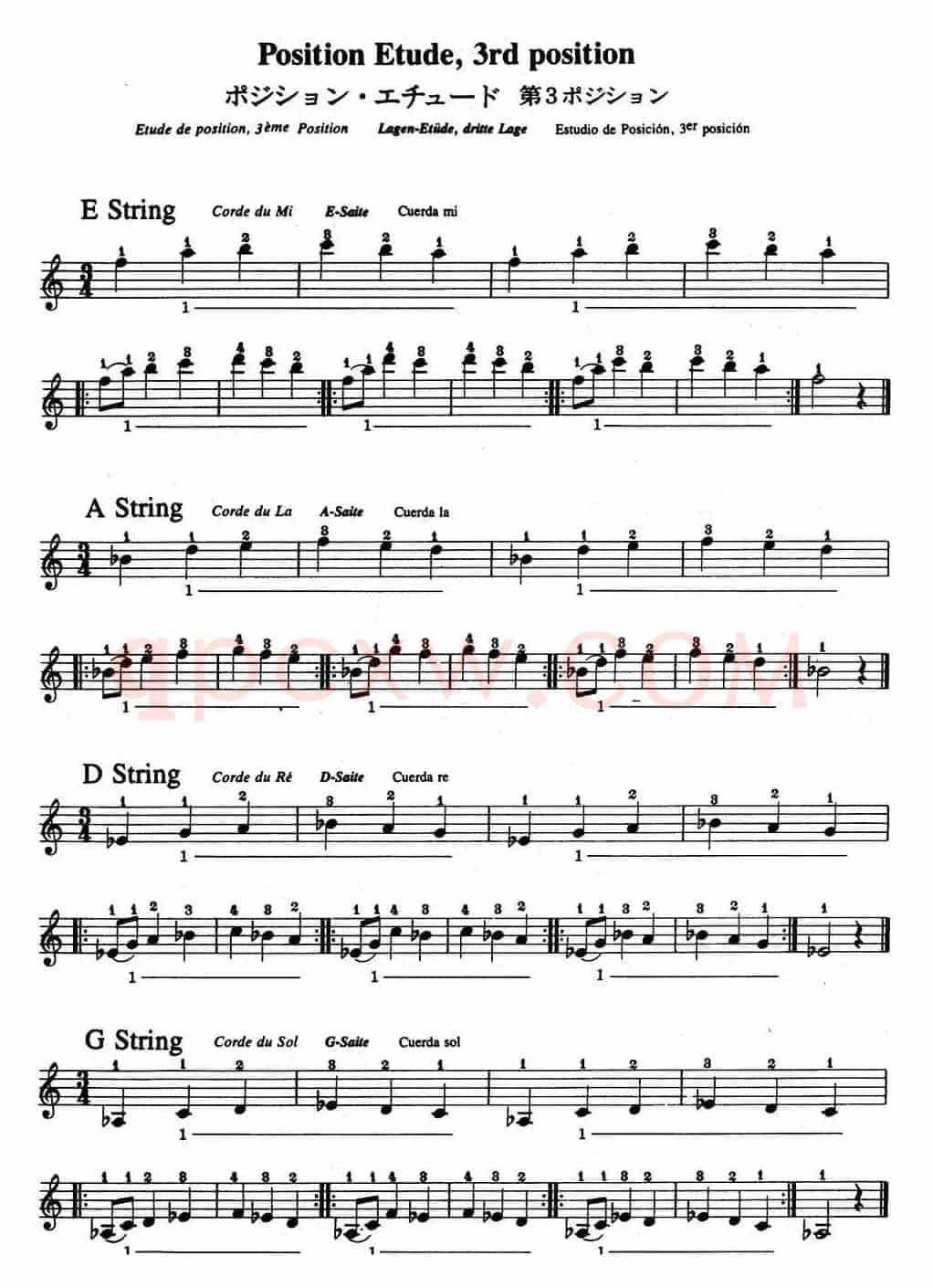 铃木小提琴教材第四册（Suzuki Violin School Violin Part VOLUME 4）