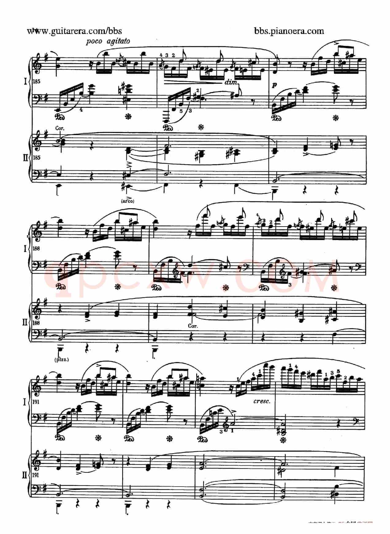 e小调第一钢琴协奏曲 Op.11(双钢琴版·第一乐章)