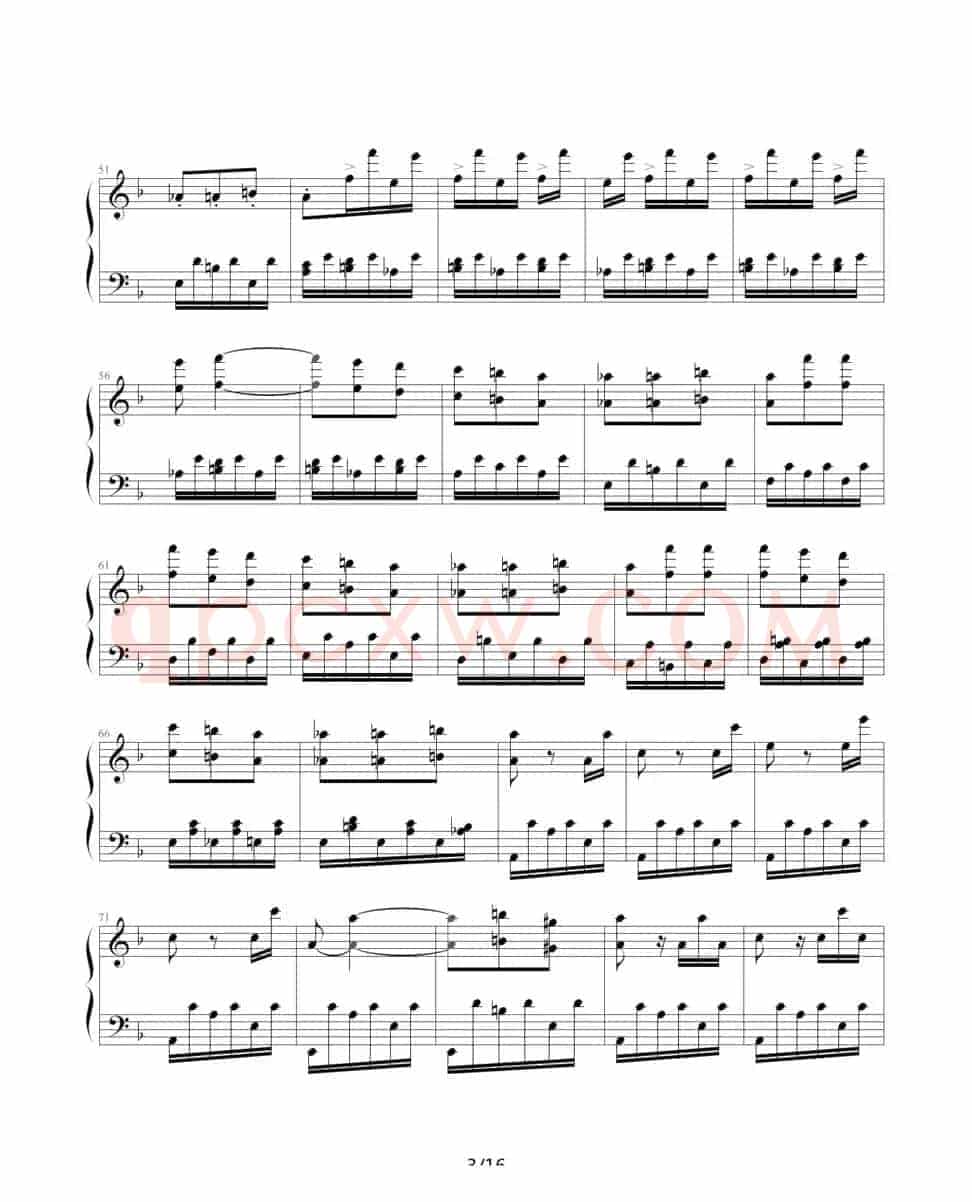 暴风雨（Beethoven's Sonata NO.17 Mov.3 ）