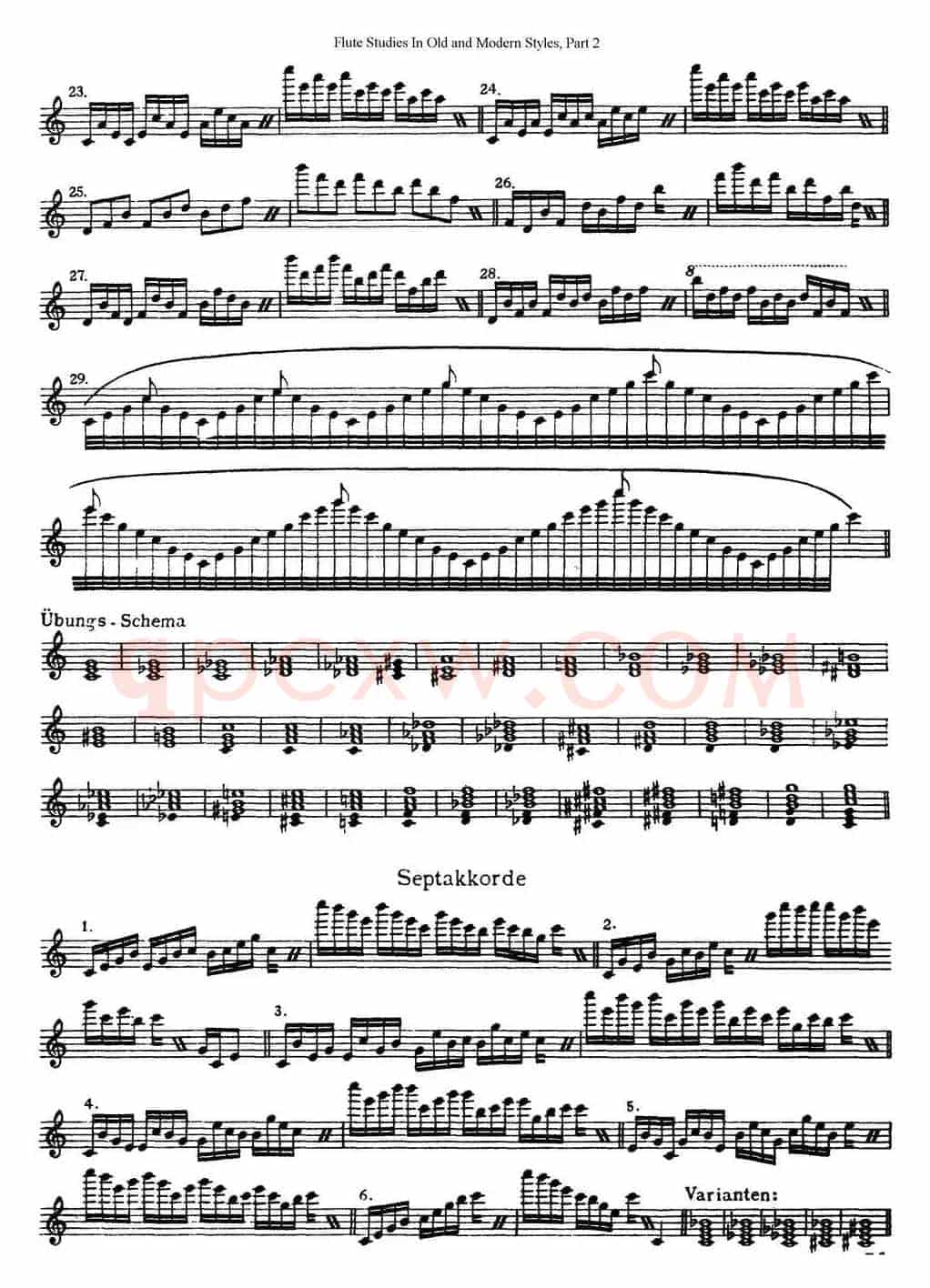 斯勒新老风格长笛练习重奏曲（第二部分）（NO.37）