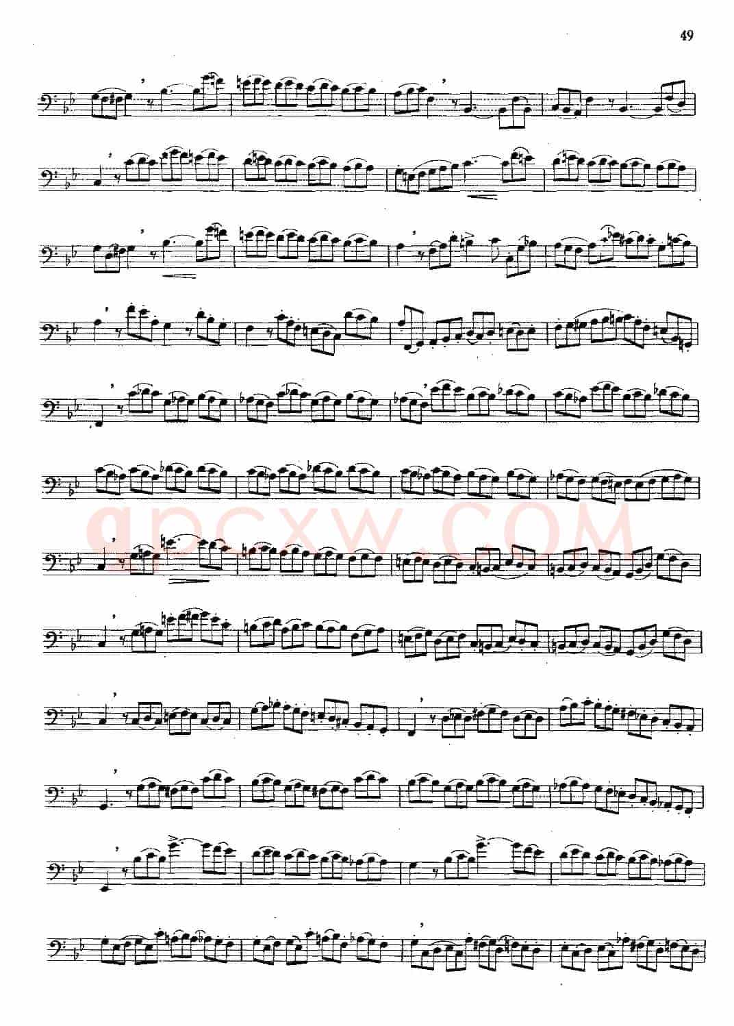 大管高级练习曲 第二部分 节奏练习（11）