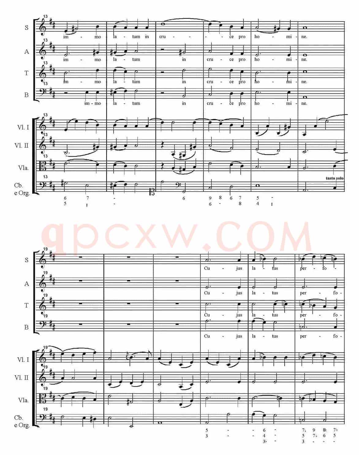 MotetteAVE VERUM CORPUS（Kochel No.618、萨克斯四重奏）