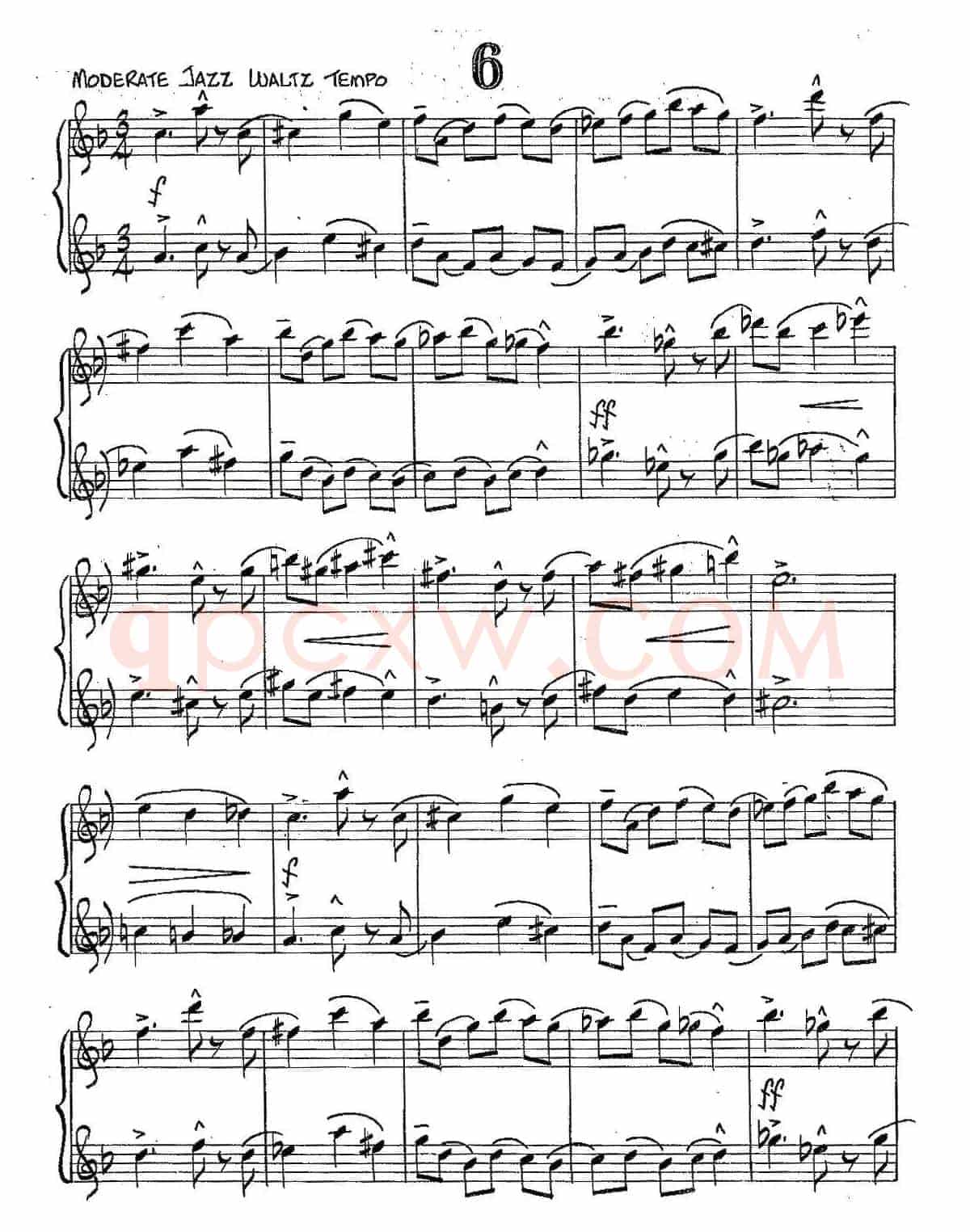 Jazz Conception For Saxophone Duets - 6（二重奏）