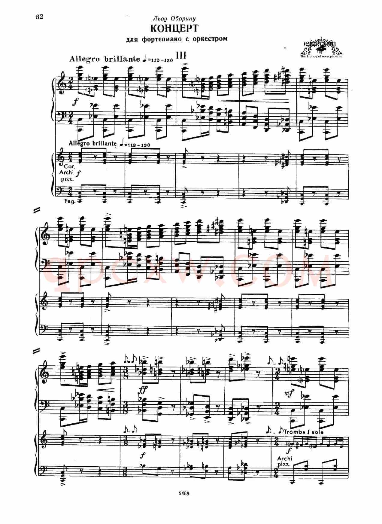 Piano Concerto in D-flat Major Op.37(降D大调钢琴协奏曲·Ⅲ·双钢琴)