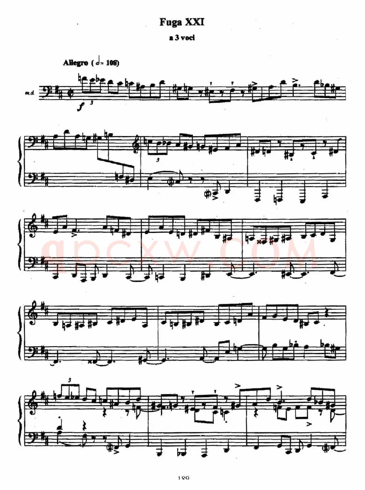 24 Preludes and Fugues Op.82（24首前奏曲与赋格·21）