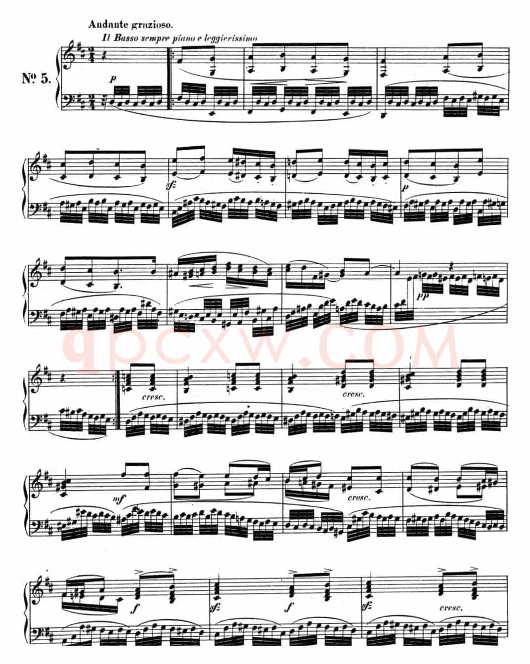 门德尔松无词歌Op.30（NO.5）