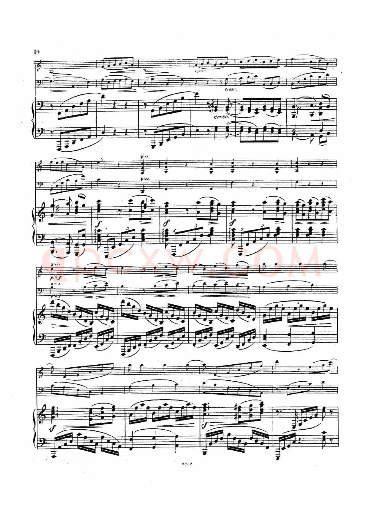 Piano Trio No.3 in c Minor Op.101(c小调第三钢琴三重奏)