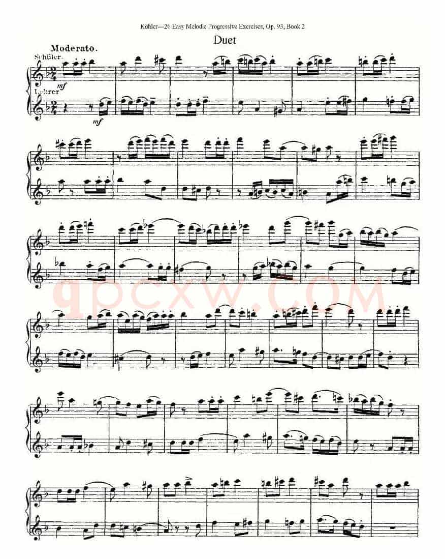 柯勒练习曲作品93号（二）