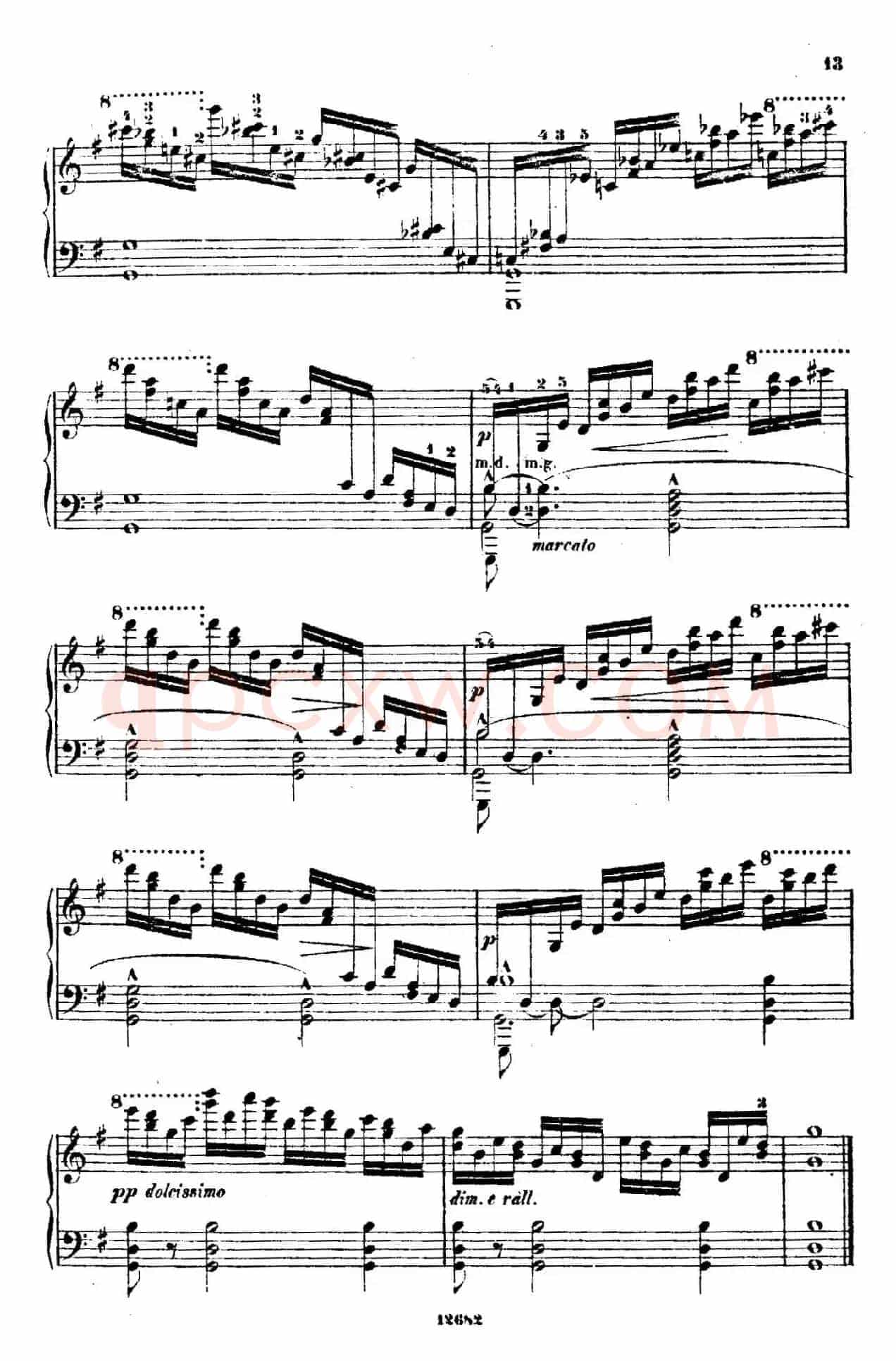 Douze Etudes de Salon Op.5（12首沙龙练习曲·2）