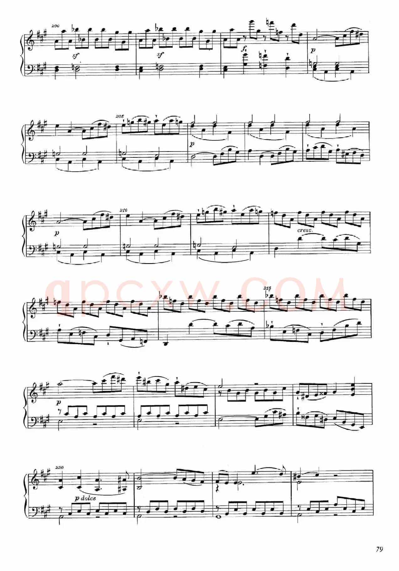 A大调钢琴大奏鸣曲（Grobe Sonate in A Major WWV 26）