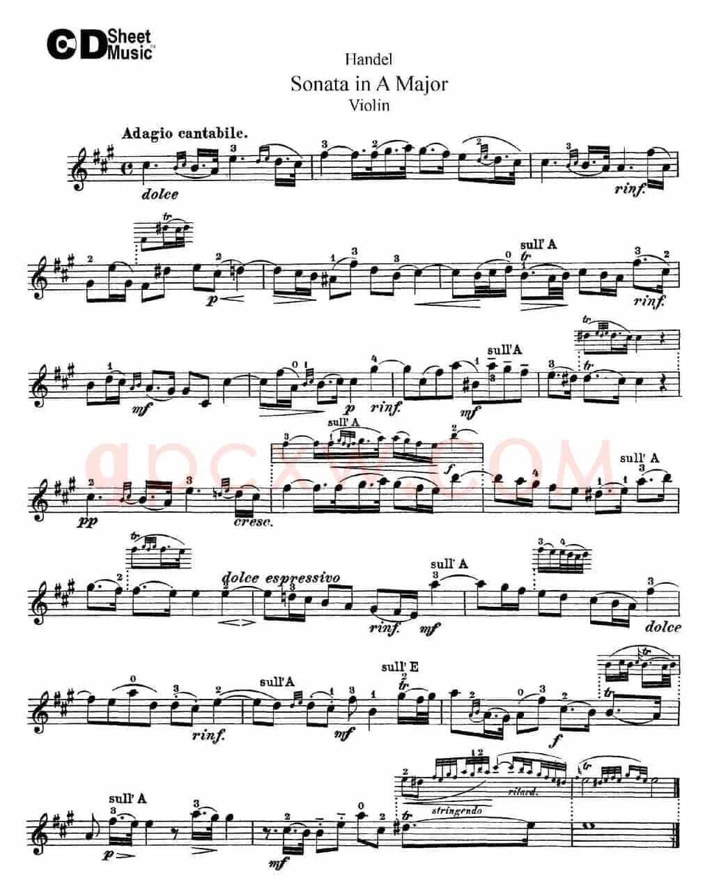 Violin Sonata No.1 in A major