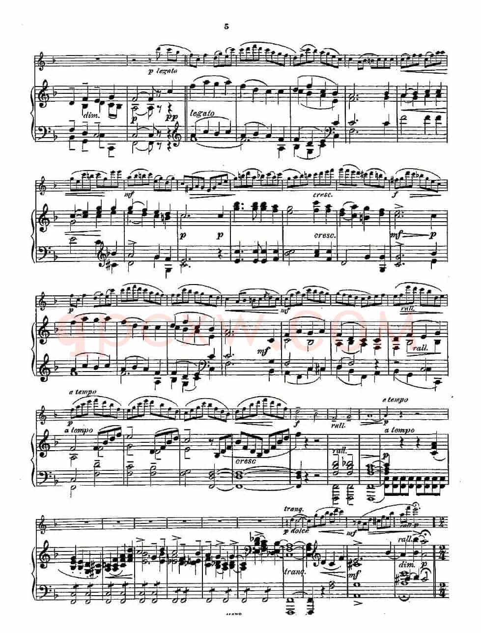 Fantaisies nationales. Op. 59, 1. （长笛+钢琴伴奏）