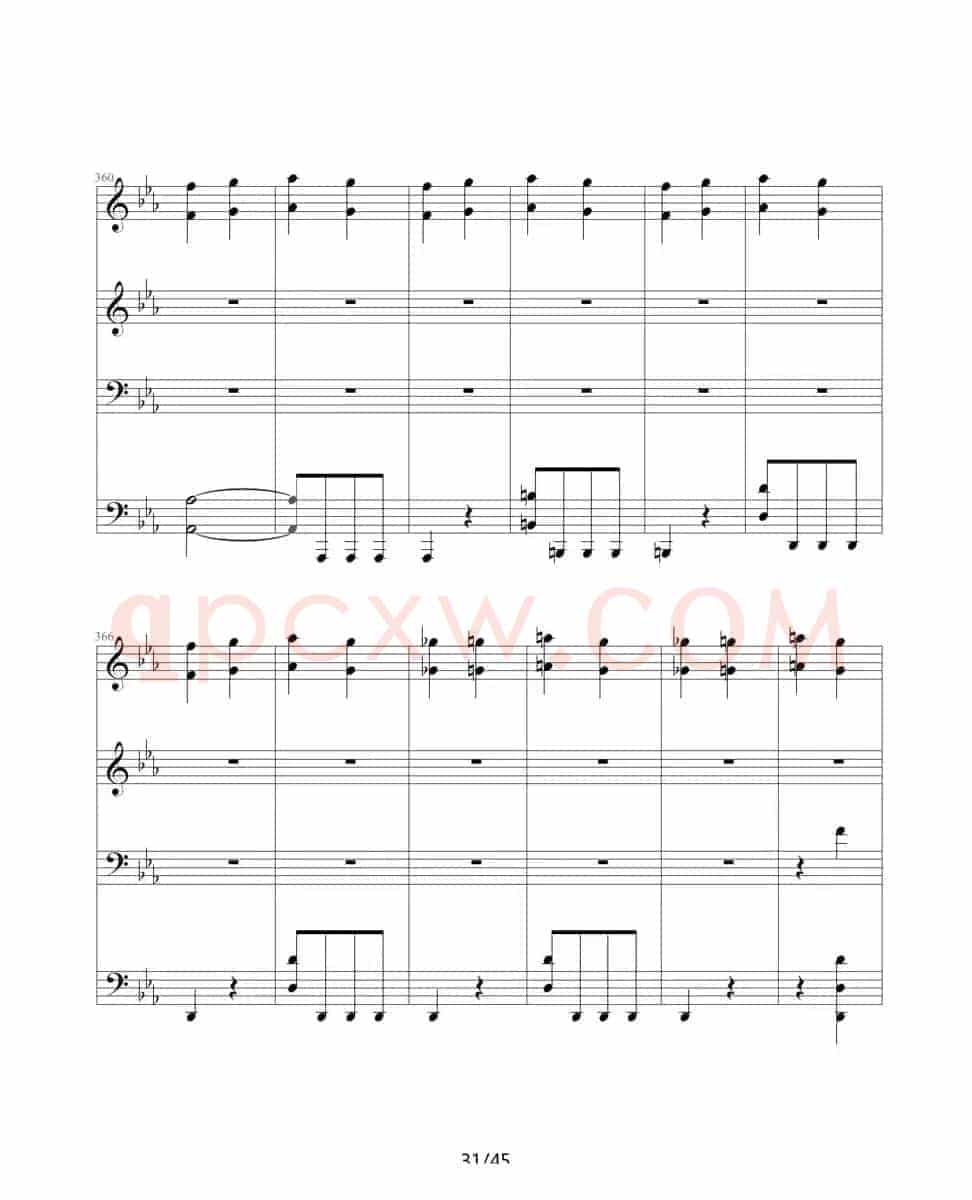 命运交响曲（四手联弹）
