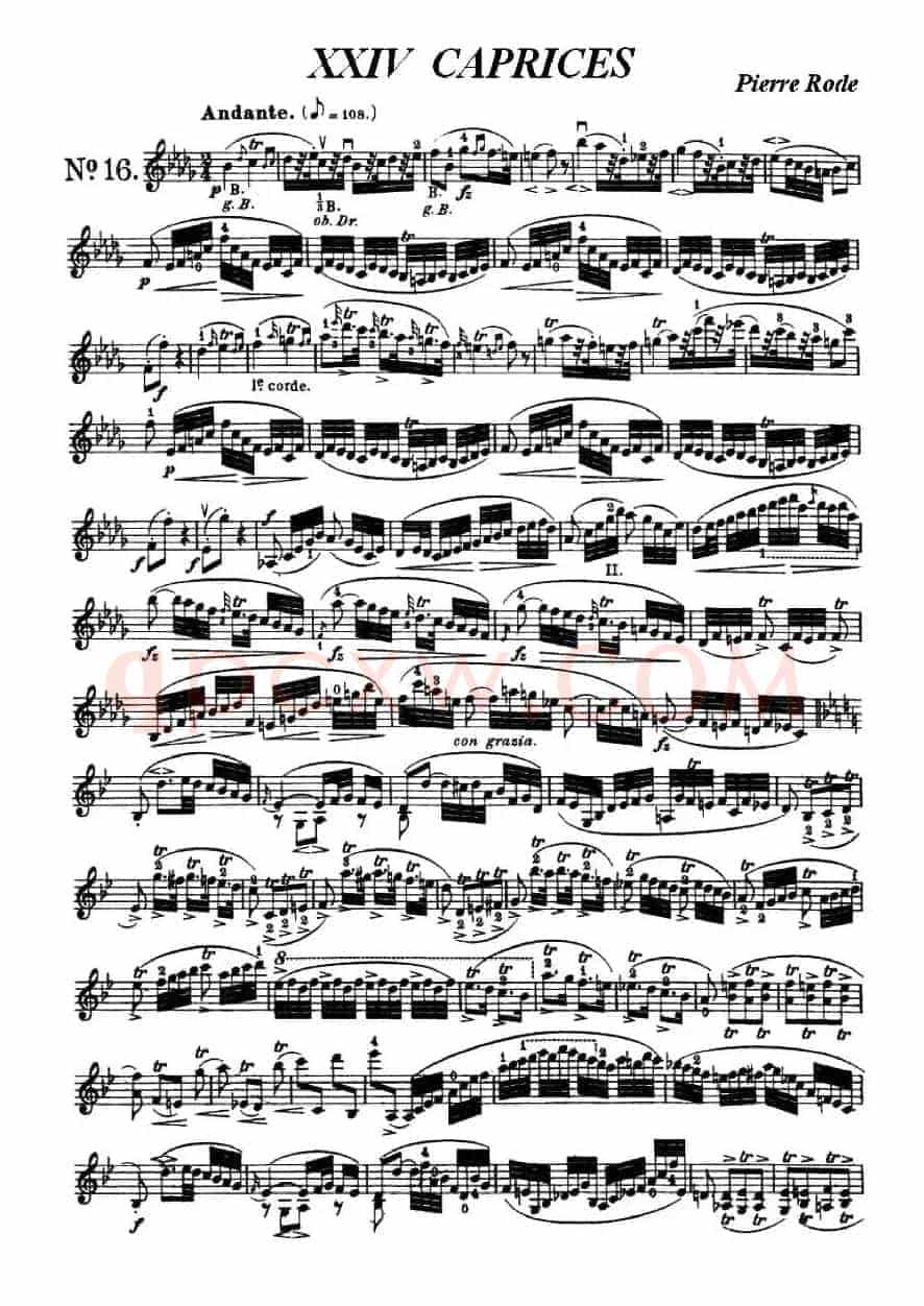 24首小提琴练习曲之16  