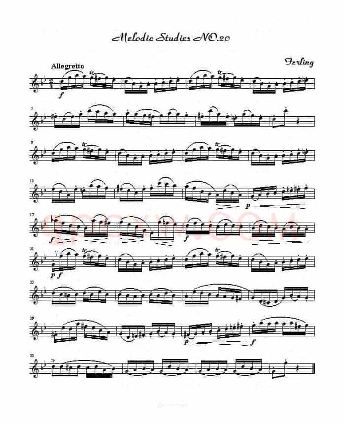 四十八首旋律练习曲之二十