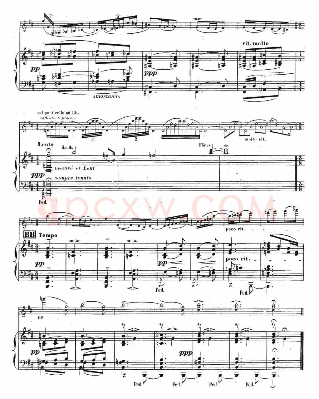 伊萨伊作品集：Chant d'hiver（小提琴+钢琴伴奏）