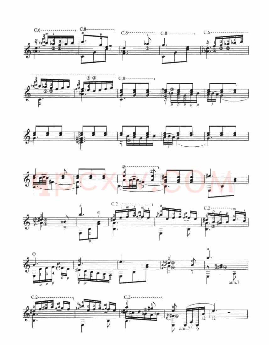 古典吉他考级九级外国乐曲B组（2、格拉纳达）