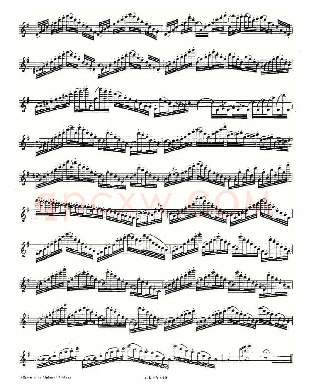 基于维尼亚夫斯基练习曲的10首长笛练习曲之10（Moyse - 10 Studies After Wieniawski）