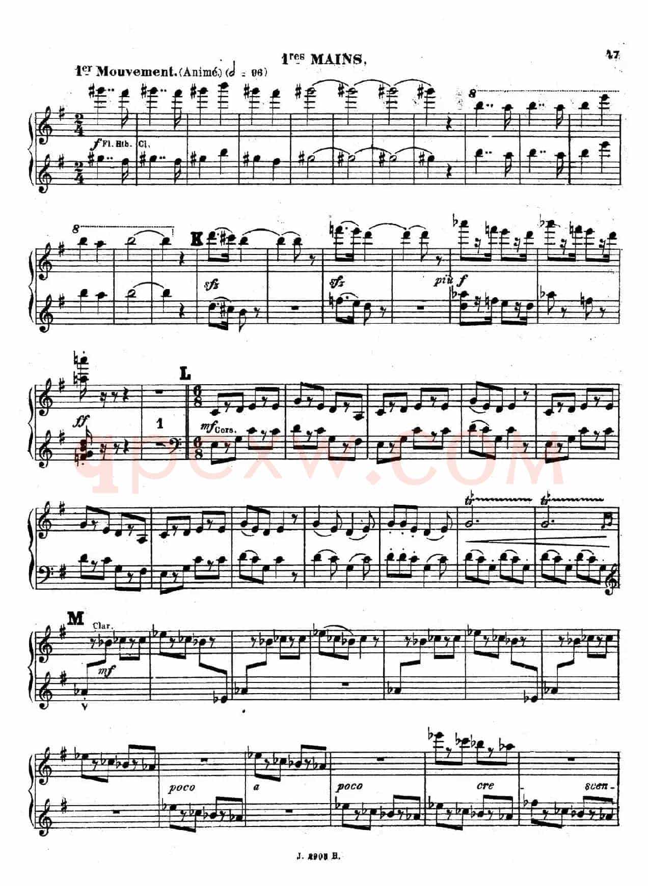 Symphony on a French Mountain Air Op.25(法国山歌交响曲·双钢琴·Ⅲ)