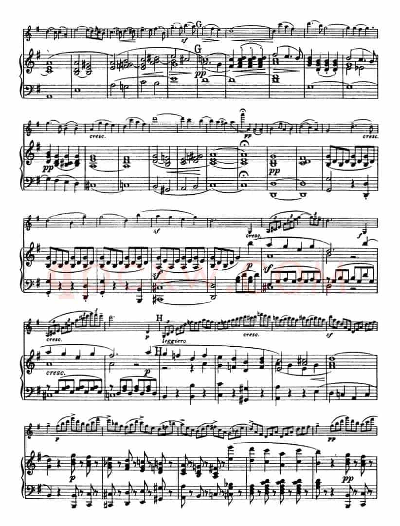E小调协奏曲（Op.64）（小提琴+钢琴）