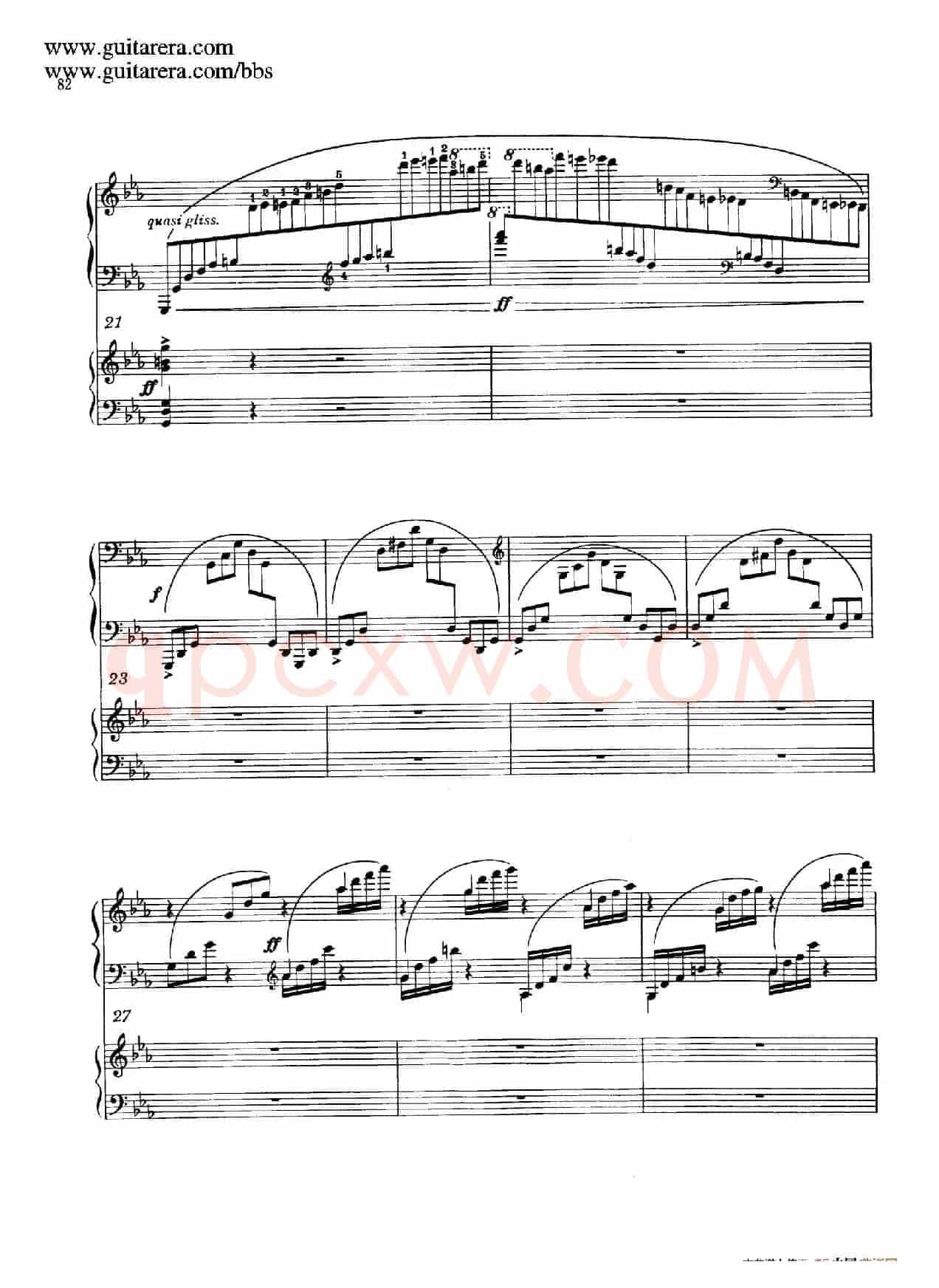 c小调第二钢琴协奏曲 Op.18(双钢琴·第三乐章)