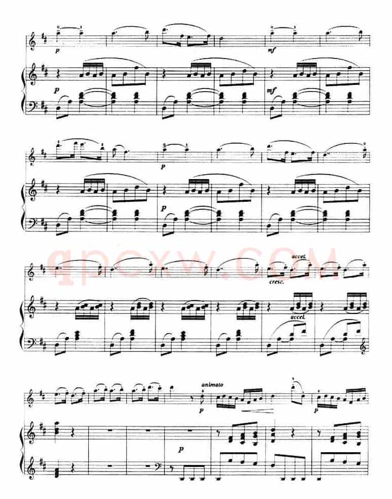 第一回旋曲(Rondo No.1、小提琴+钢琴伴奏)