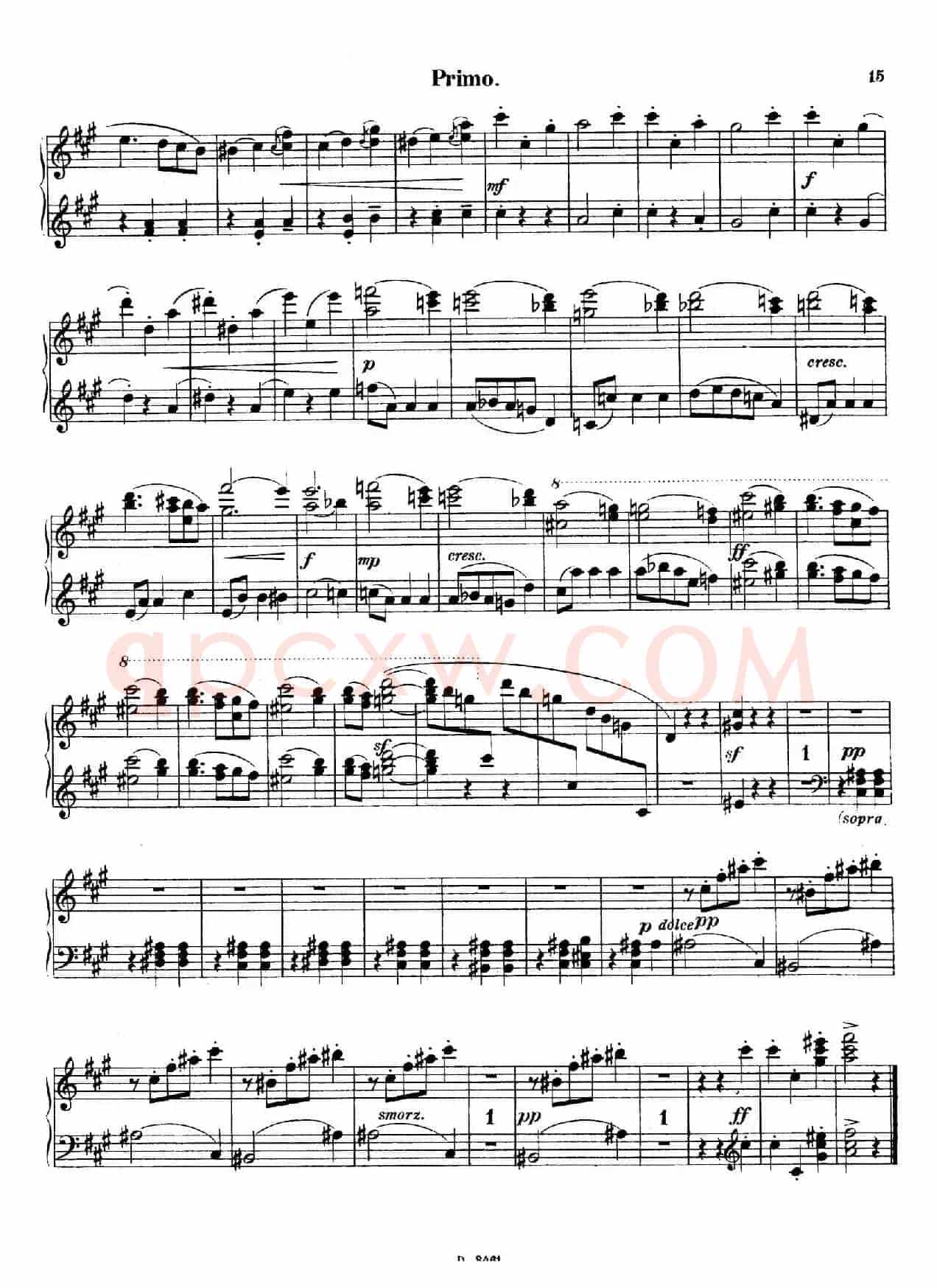 Walzer Op.3 - 4 hands（圆舞曲·四手联弹）