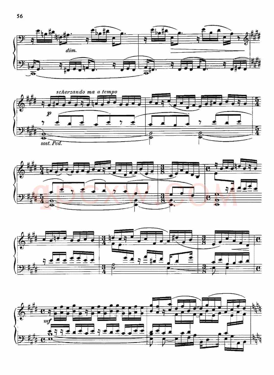 塞缪尔·巴伯 - 降e小调钢琴奏鸣曲 op.26 v.4