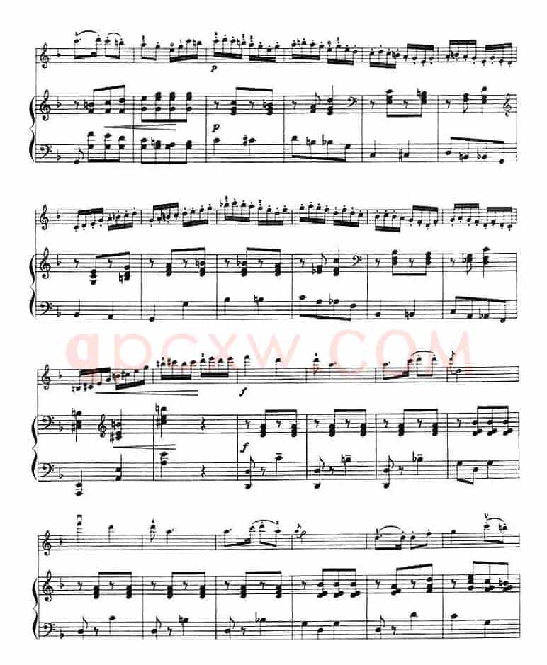 第一回旋曲(Rondo No.1、小提琴+钢琴伴奏)