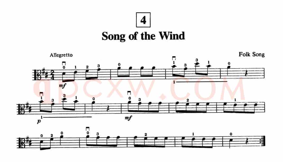 Song of the Wind（中提琴）