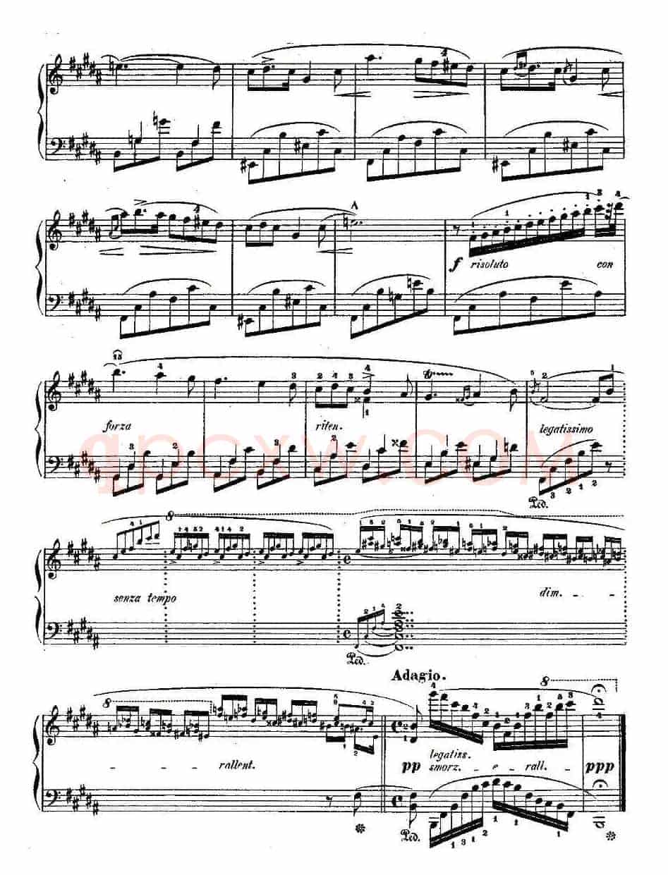 降B大调夜曲Op.9-3（Trois Nocturnes）