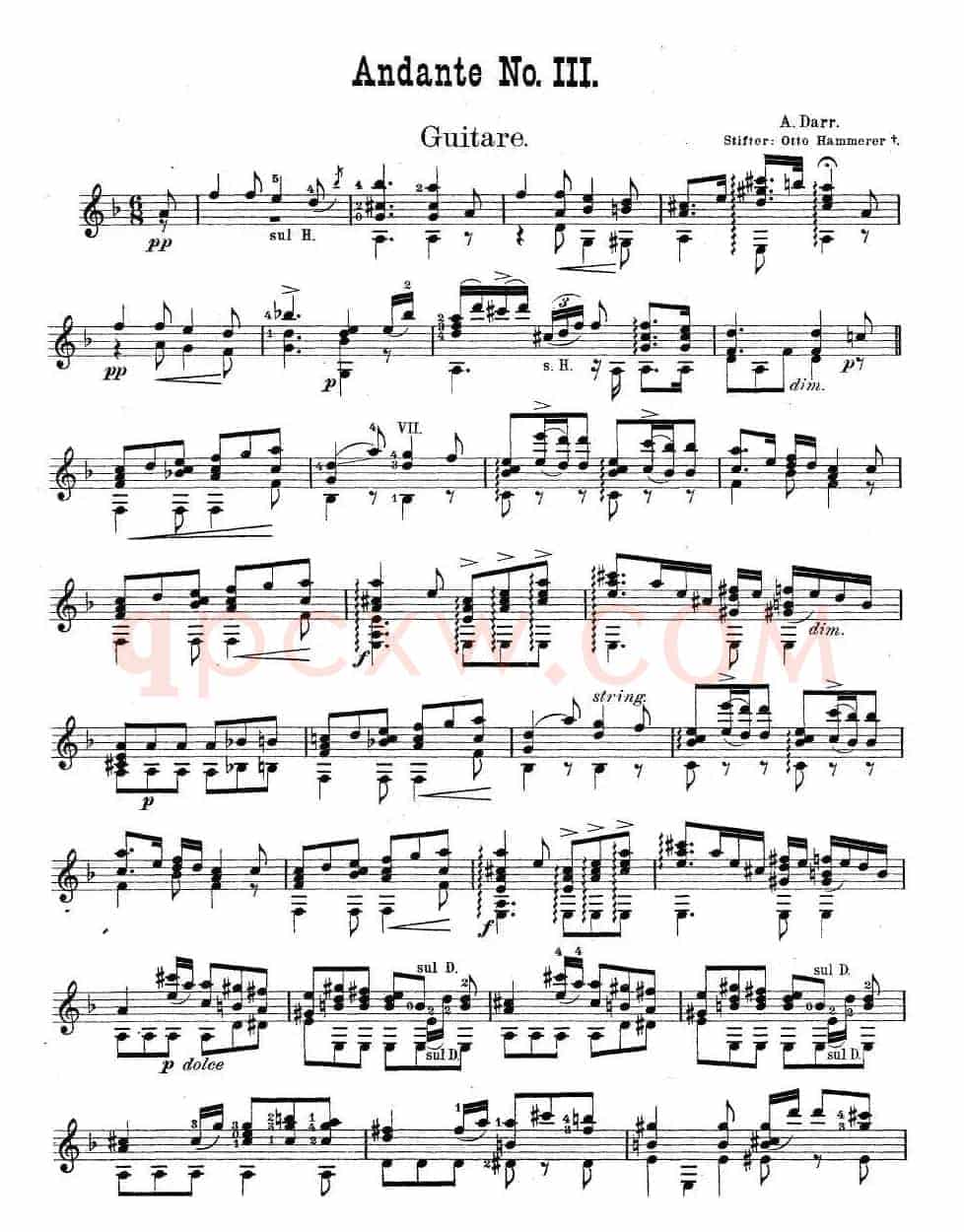 darr andante no3（古典吉他）