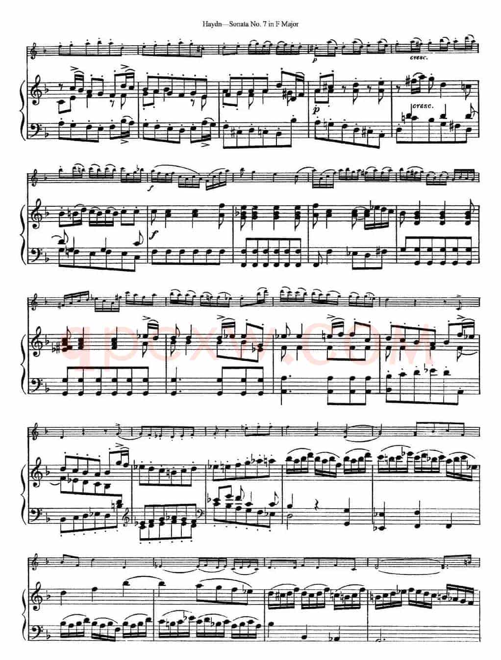 Violin Sonata No.7 in F Major（小提琴+钢琴伴奏）