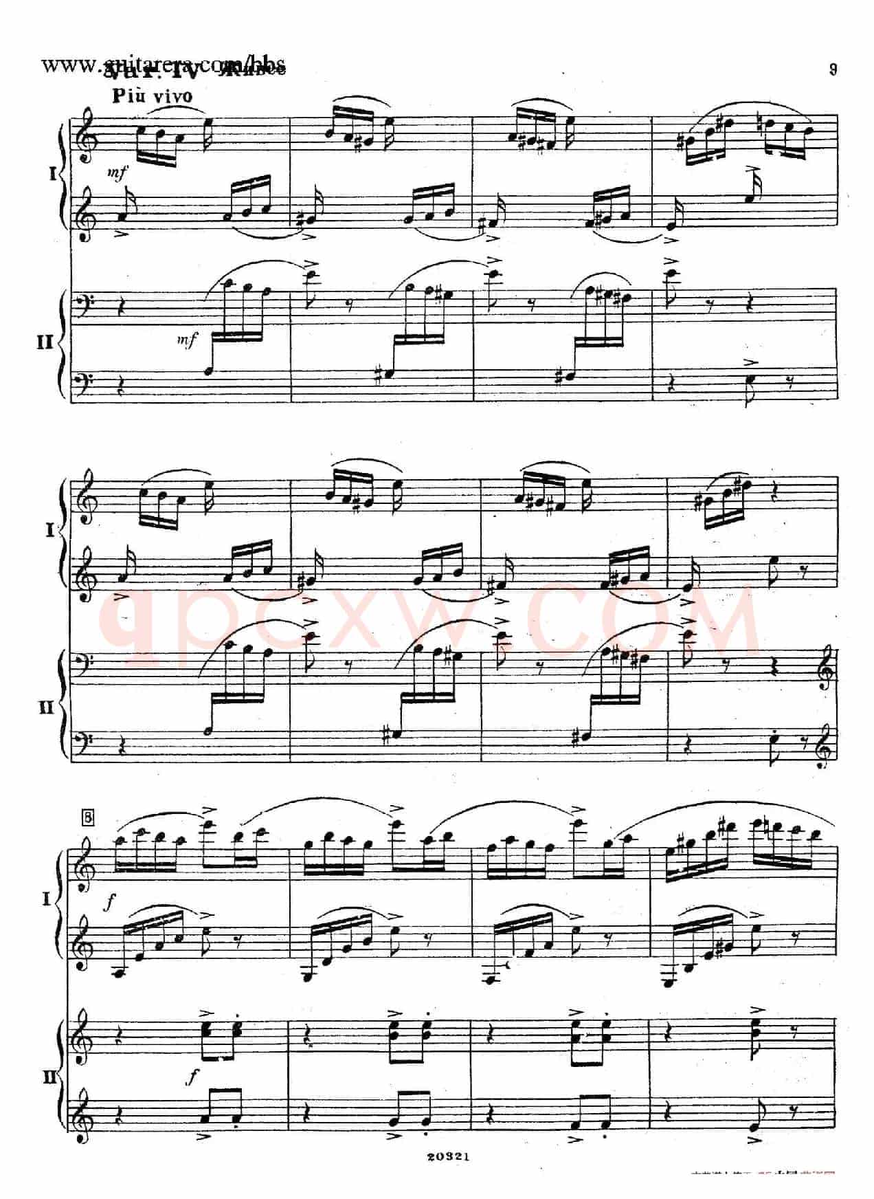 Rhapsody On A Theme Of Paganini Op.43(帕格尼尼主题狂想曲·双钢琴)(P1——20)