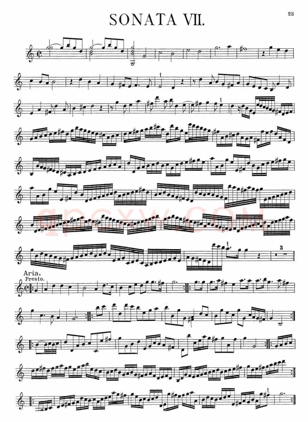 Biber Violin Sonata VII