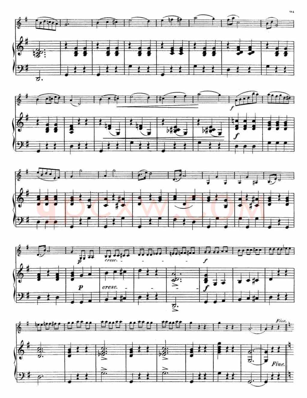 25首小提琴曲合集:Petite Valse.(Short Waltz.)(LEOPOLD DANCLA. Op.48,No.4)(小提琴+钢琴伴奏)
