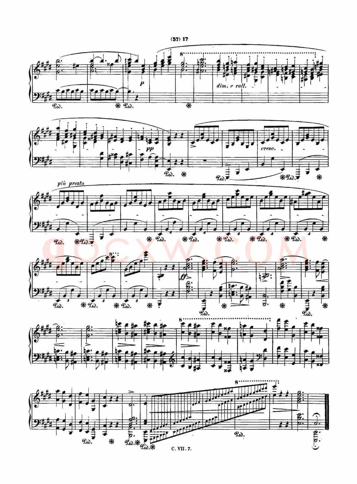 肖邦 钢琴谐谑曲 Chopin Scherzo(No.4 E大调,Op.54)