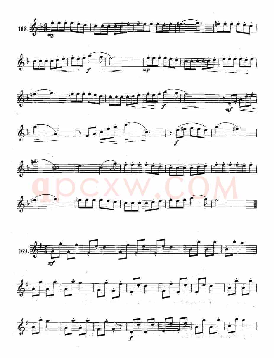 萨克斯练习曲合集（1—28）断音练习