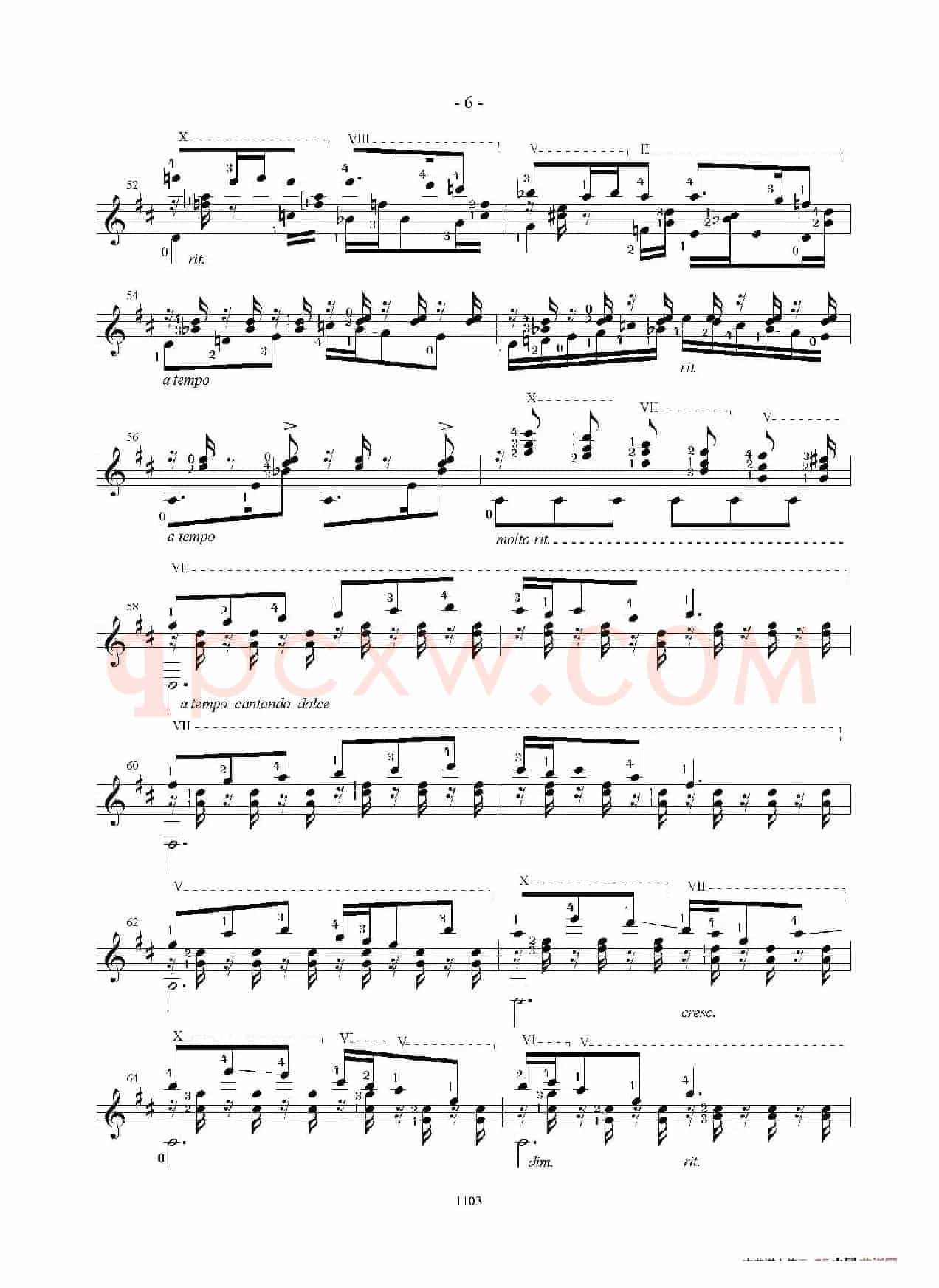 Mallorca(Barcarola Op.202)（古典吉他）