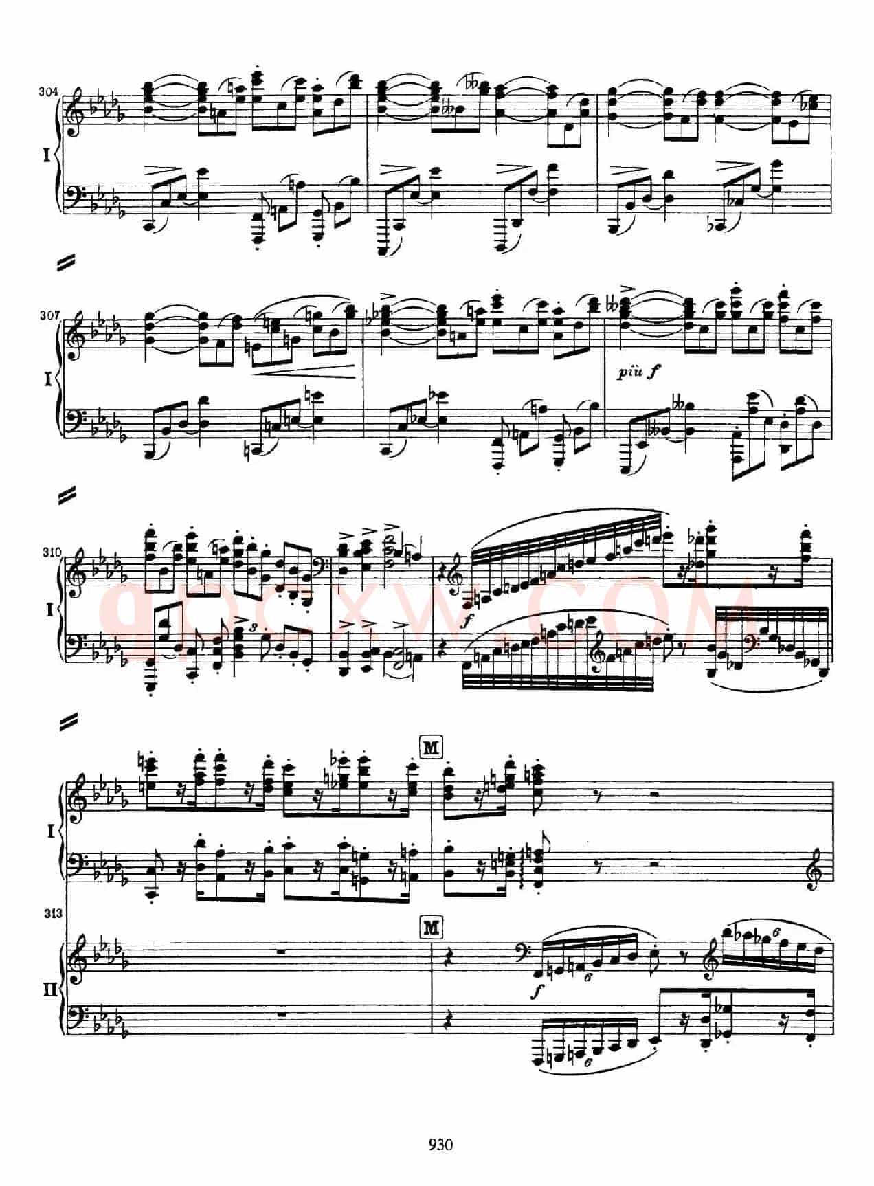 降B大调第二钢琴协奏曲 （P31——40）