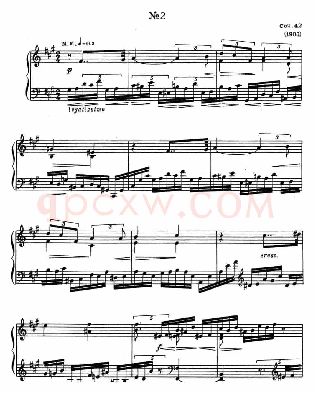 斯克里亚宾 钢琴练习曲 Op.42 No.2 Alexander Scriabin Etudes